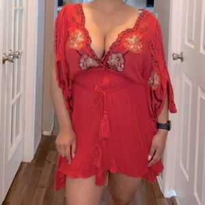 Free People Red Dress